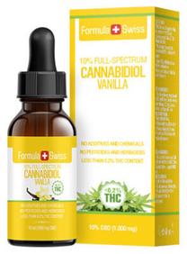Kūno aliejus Formula Swiss Cannabidiol Vanilla Full Spectrum, 105 ml