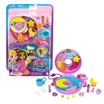 Комплект Mattel Polly Pocket Polly Pocket Sparkle Cove Adventure Unicorn Floatie Compact FRY35/HKV34, 12 шт., многоцветный