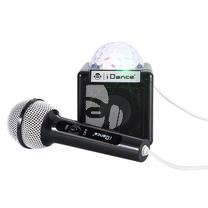 Belaidė kolonėlė iDance Party Speaker Disco Light + Mic, juoda sp., 5 W