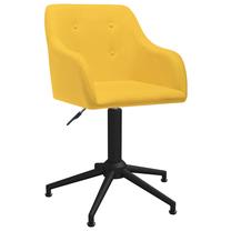 Darba krēsls VLX Swivel Office 330398, 53 x 51.5 x 77 - 89 cm, dzeltena krās.