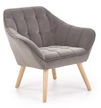 Krėslas Romeo I, pilka sp., 83 cm x 75 cm x 75 cm