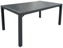 Valgomojo stalas Home4you Delgado, pilka sp., 140 cm x 80 cm x 72 cm