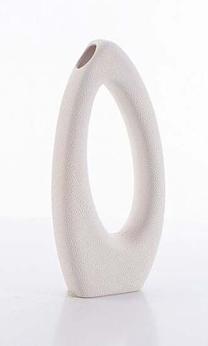 Dekoratiivne vaas Riso, 23 cm, kreemjasvalge