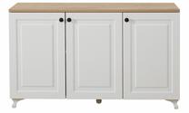Komoda Kalune Design Tuvalle 011, ąžuolo sp./balta sp., 72 cm x 120 cm x 37 cm