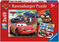 Dėlionė 3in1 Ravensburger Cars 2 09281, 18 cm x 18 cm, 147 vnt., įvairių spalvų