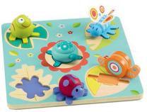 Medinė dėlionė Djeco Turtle & Friends DJ01031