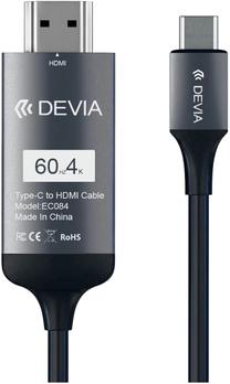 Vads Devia Smart Series Type-C To HDMI 2m Black USB Type-C, HDMI, 2 m