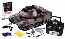 Rc tankas Leopard RC0106, 1:18, ruda sp.