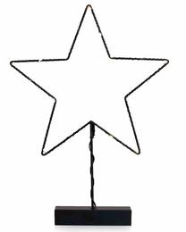 Dekoracija DecoKing Luna Star, 38.5 cm, juoda sp.