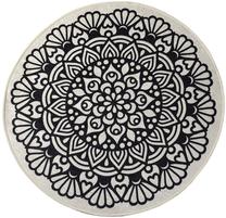 Vonios grindų kilimėlis Foutastic Kozzy 359CHL4141, įvairių spalvų, 140 cm x 140 cm, Ø 140 cm