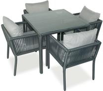 Lauko baldų komplektas Floriane Garden Vera 90, pilka sp., 1-4 vietų