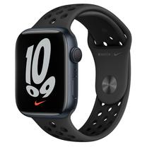 Viedais pulkstenis Apple Watch 7 GPS 45mm, melns krās.