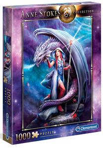 Dėlionė Clementoni Anne Stokes Dragon Mage 39525, 69 cm x 50 cm, 1000 vnt., įvairių spalvų