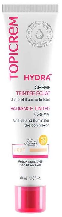 Skystas makiažo pagrindas Topicrem Hydra+ Radiance Tinted, SPF 50, 40 ml