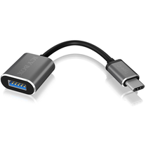 Adapteris ICY Box USB-C to USB-A IB-CB010-C USB Type-C, USB Type A Female, melna krās./pelēka krās.