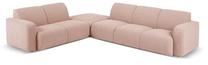 Kampinė sofa Micadoni Home Molino MIC_LC_L_101_F1_MOLINO3, šviesiai rožinė sp., kairinė, 315 x 250 cm x 72 cm