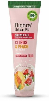 Kūno prausimosi želė Dicora Urban Fit Citrus & Peach, 100 ml