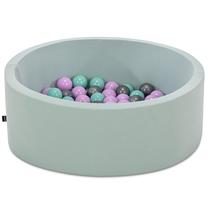 Baseins ar bumbiņām Kalune Design Bubble Pops, ⌀ 7 cm, piparmētra (mint) krās. pelēka krās.