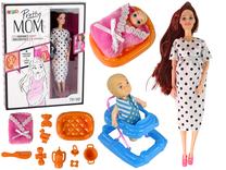 Кукла с аксессуарами Lean Toys Pretty Mom, 30 см, многоцветный