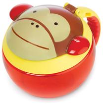Užkandžių dubenėlis Skip Hop Zoo Snack Cup Monkey, 1 m., plastikas, raudona sp./geltona sp.