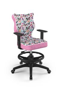 Laste töötool Duo Storia 31, 64 x 64 x 102.5 cm, must v./roosa v./mitmevärviline