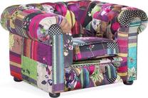Krėslas Beliani Chesterfield, įvairių spalvų, 95 cm x 108 cm x 71 cm