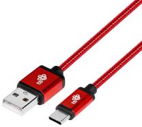 Laidas TB, USB Type C/USB, 150 cm, raudona sp.