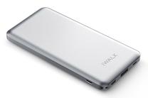 Lādētājs-akumulators (Power bank) iWalk Chic, 10000 mAh, sudraba krās.