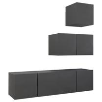Комплект мебели для гостиной VLX 4 Piece TV Cabinet Set, комнатные, серый цв.