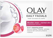 Sejas tīrīšanas līdzeklis Olay Daily Facials Water-Activated Dry Cloths