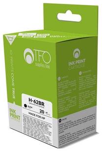 Tintes printera kasetne TFO H-62BR (C2P05AE) Remanufactured, melna krās., 20 ml