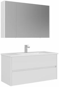 Vannas istabas mēbeļu komplekts Kalune Design Arno 100-762, balts krās., 45 cm x 100 cm x 52 cm