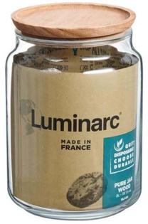 Purk Luminarc Pure, 134 mm, 2 l, läbipaistev v./pruun v.