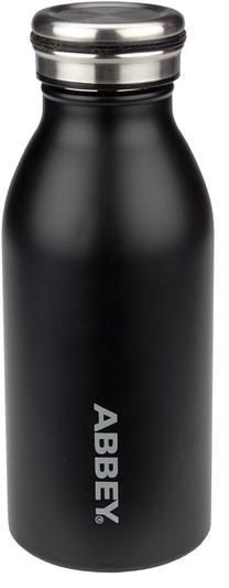 Sporta pudeles un šeikeri Abbey, melna krās., nerūsējošais tērauds, 0.35 l