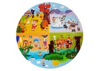 Puzle Lean Toys Four Seasons 7788, 21.5 cm x 21.5 cm, 150 gab., daudzkrāsaina