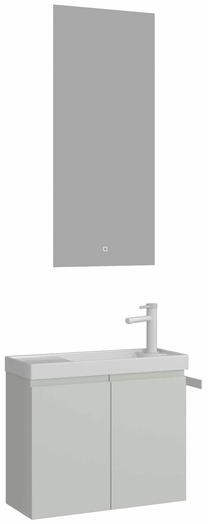 Vannas istabas mēbeļu komplekts Kalune Design Ferla, matēta kašmira krās., 22 cm x 60 cm x 50 cm