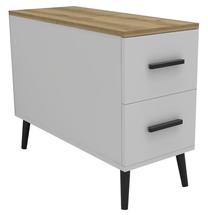 Staliukas Kalune Design Island, ruda sp./balta sp., 80 cm x 30 cm x 80 cm