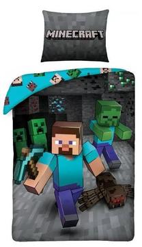 Детский комплект постельного белья Minecraft MNC-207BL, многоцветный, 140 x 200 cm