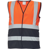 Veste universāls Cerva Lynx Duo HV, melna krās./oranža krās., M izmērs