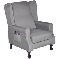 Krėslas VLX Massage Recliner 242207, pilka sp., 85.5 cm x 74.5 cm x 102 cm
