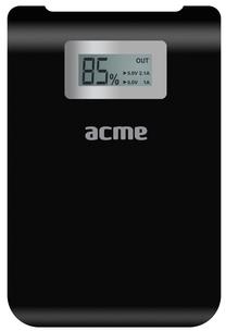 Lādētājs-akumulators (Power bank) Acme, 10000 mAh, melna krās.
