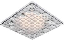 Šviestuvas plafonas Candellux Lighting Mosaic 10-30610, E27, 2 x 60 W, skaidri sp./sidabro sp. / balta sp.