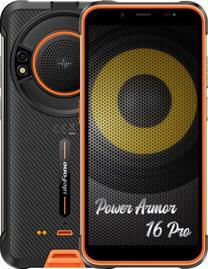 Mobilais telefons UleFone Power Armor 16 Pro, 64 GB, melns krās., oranža krās.