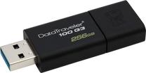 USB atmintinė Kingston DT100G3 DT100G3/64GB, juoda sp., 256 GB