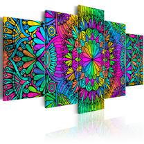 Reprodukcija Artgeist Mandala: Peacock Feathers N6781-DKX, 200 cm x 100 cm