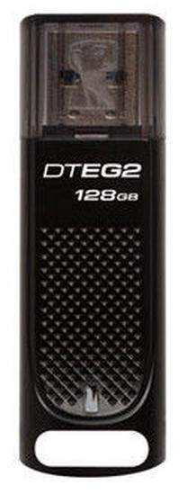 USB atmintinė Kingston DataTraveler Elite G2, juoda sp., 128 GB