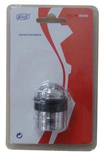 Durų atrama James Hardware DS073CC, 4.9 cm, Ø 3.7 cm, guma/plienas, chromo sp.