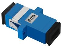 Оптический аттенюатор Qoltec SingleMode SC/UPC - SC/UPC, синий цв./черный цв.