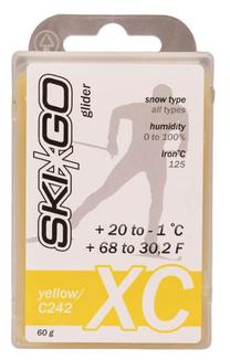 Slēpju vasks Skigo XC Glider Yellow, -1 - 20 °, 60 g, Dzeltena krās.