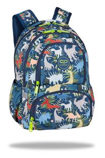 Skolas mugursoma CoolPack Spiner Termic Dino, zaļa krās./daudzkrāsaina, 13 cm x 41 cm x 30 cm